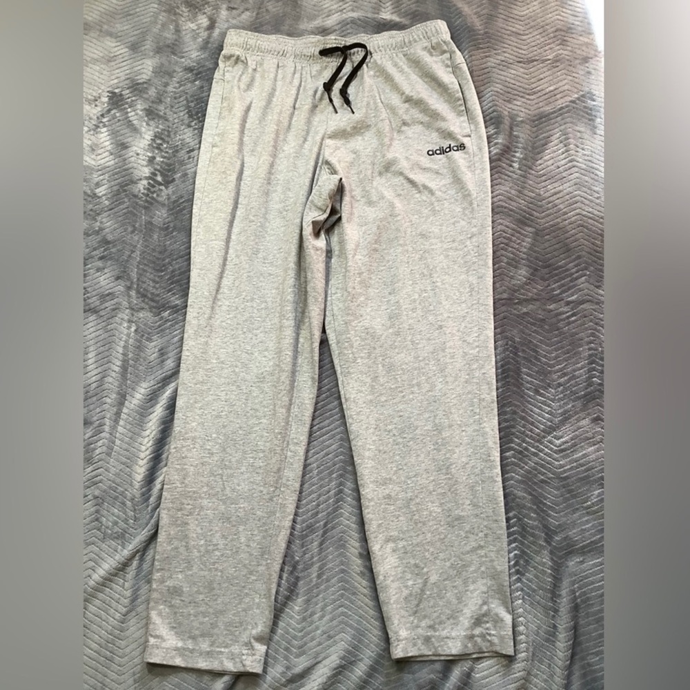 Mens Adidas Essentials‎ Tapered Pants Gray Large